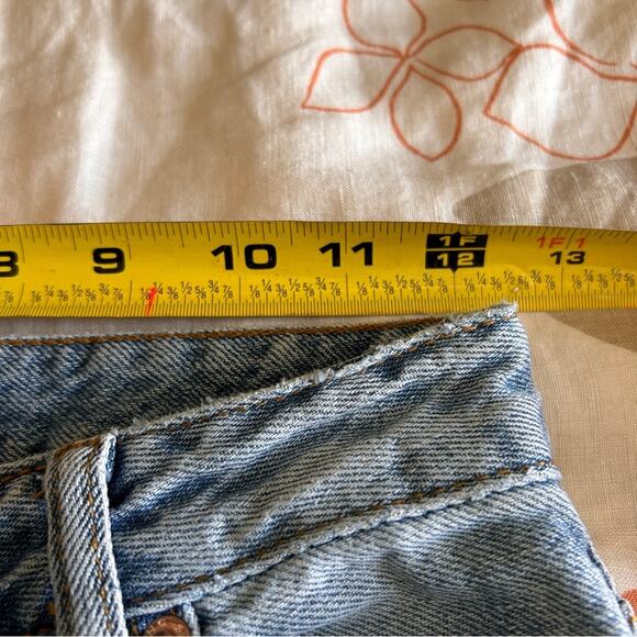 SONG DENIM JEANS 0/24 Destroyed Distressed Straight Leg Baggy - Picture 6 of 9